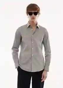 Camisa Cuers Khaki Talla M Hombre Mango