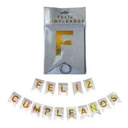 El Tío Guirnalda Feliz Cumpleaños Plata