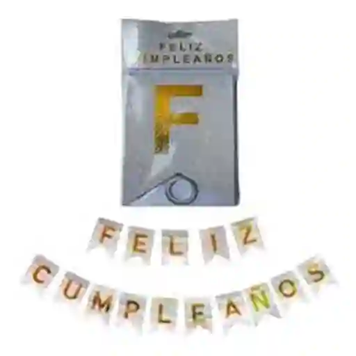 El Tío Guirnalda Feliz Cumpleaños Plata