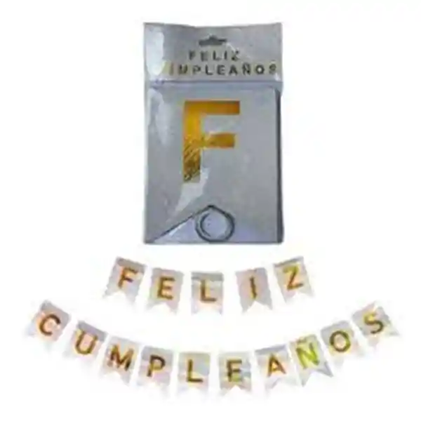 El Tío Guirnalda Feliz Cumpleaños Plata