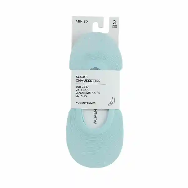 Protector de Pie Transpirable Para Mujer Brillos Miniso