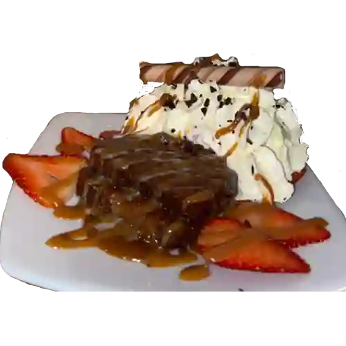 Brownie con Helado