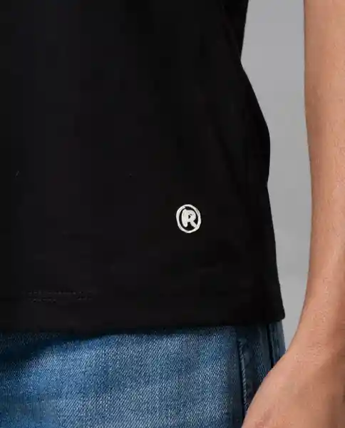 Camiseta Mujer Negro Talla XL 201G009 Rifle