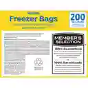 Members Selection Bolsas Gallon Con Cierre Para Congelar - Pricesmart
