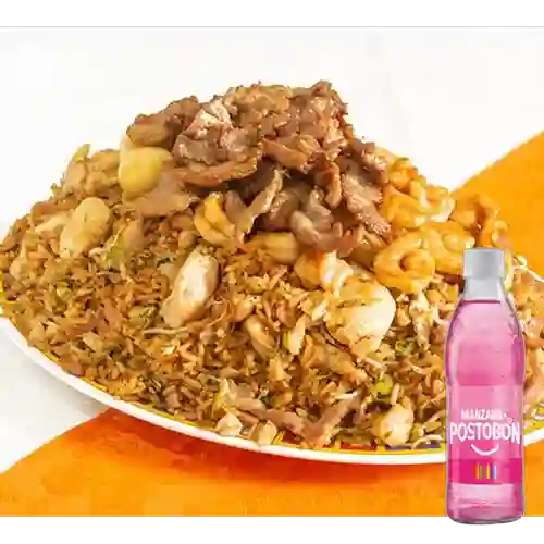 Promo Arroz Chino Estrella +Postobón Manzana 300ml
