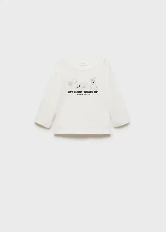 Camiseta Buddy Off White Talla 69 Niños Mango