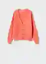 Cardigan Bonito Naranja Talla M Mujer Mango