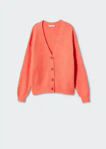 Cardigan Bonito Naranja Talla M Mujer Mango