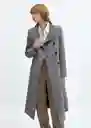 Abrigo Sirenita Gris Talla XL Mujer Mango