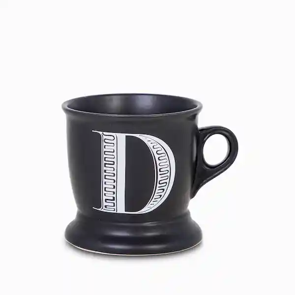 Ambiente Gourmet Mug Con Letra D Negro