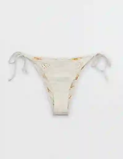 Panti de Bikini Aerie Blanco Talla: SMALL 5814125 American Eagle