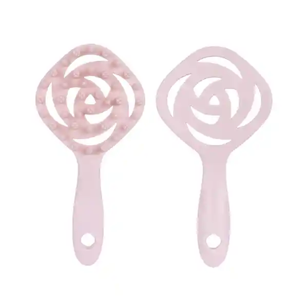 Cepillo Para Shampoo Con Cerdas Suaves Morado Miniso