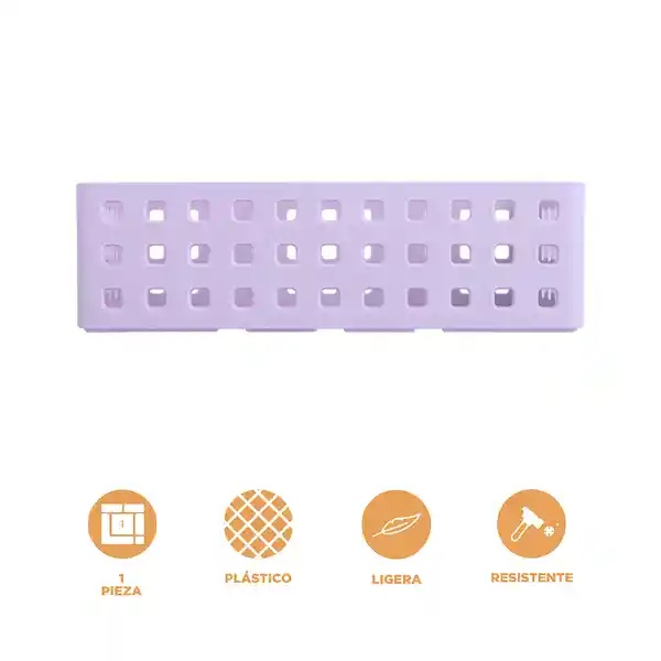 Organizador Plástico Apilable M Serie Púrpura Miniso