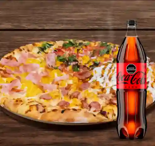 Combo pizza grande + coca cola 1.5 lts