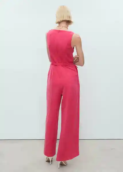 Enterizo Mono Lionela Fresa Talla XS Mujer Mango