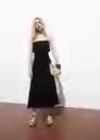 Vestido Nicola Negro Talla S Mujer Mango