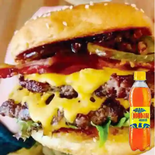 Combo hamb doble lover +colombiana 250ml