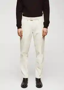 Pantalón Apollo Offwhite Talla 44 Hombre Mango