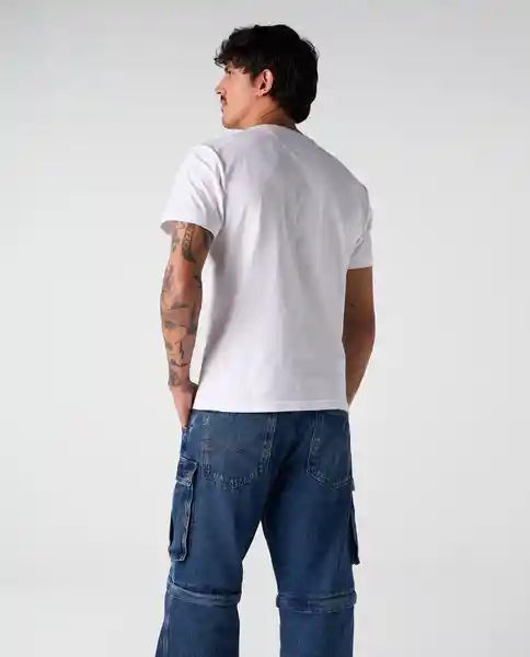 Camiseta Hombre Blanco Talla M 842G006_BLA110601 Americanino