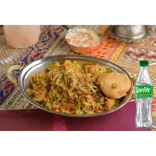 Combo Chicken Biryani + Sprite Original 400ml