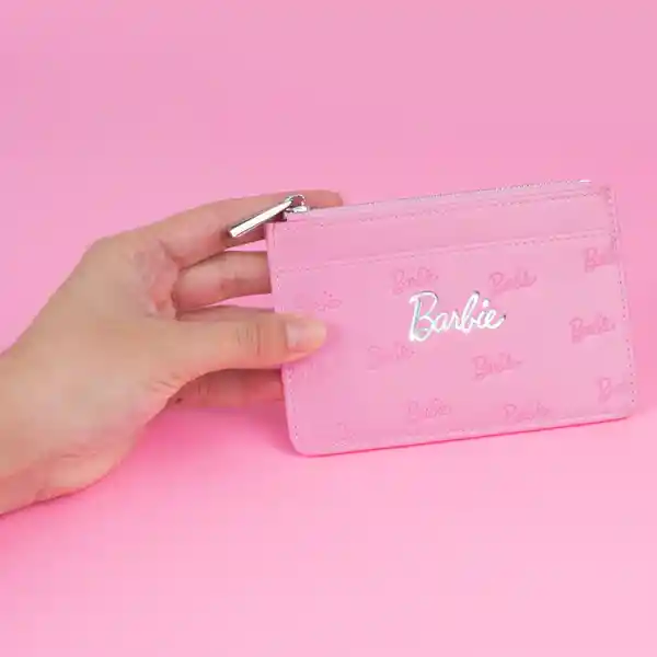 Tarjetero Barbie Rosa Claro Miniso