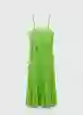 Vestido Fortuny7 Verde Talla 28 Mujer Mango