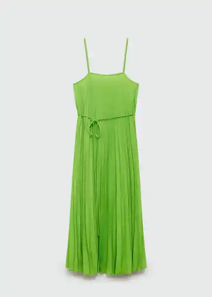 Vestido Fortuny7 Verde Talla 28 Mujer Mango