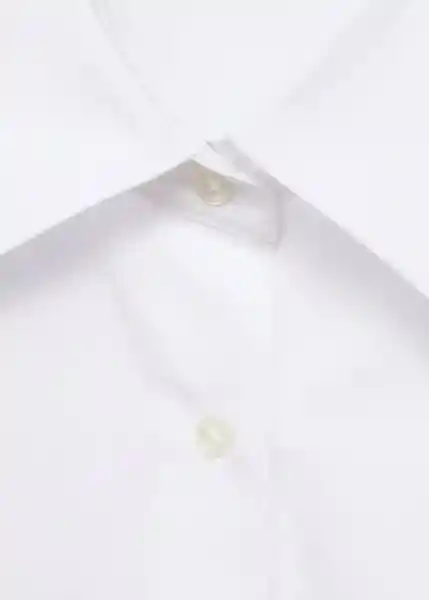 Camisa Lombarda Blanco Talla L Mujer Mango