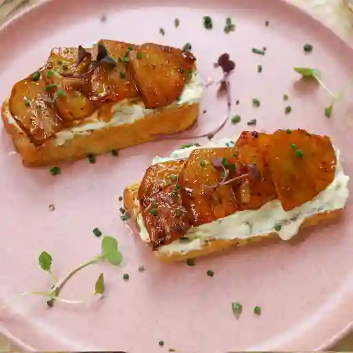 Tostada de piña al grill