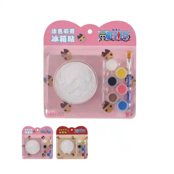 Imán de Nevera Para Colorear 2 Modelos Serie One Piece Miniso