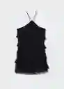 Vestido Dance Negro Talla S Mujer Mango