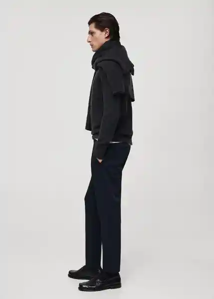 Pantalón Prato Navy Talla 38 Hombre Mango