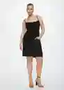 Top Cheki Negro Talla XL Mujer Mango