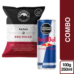 Combo Papa Bbq Dulce + Red Bull Bebida Energizante 250 mL