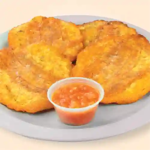 Patacones con Hogao