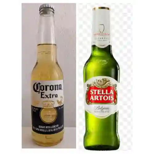 Cerveza Corona y Estella
