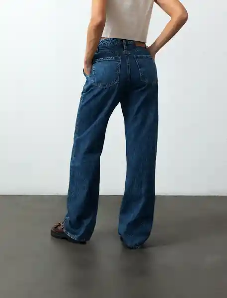 Jean Prens Mujer Azul Índigo Medio Talla 4 493F376 Naf Naf