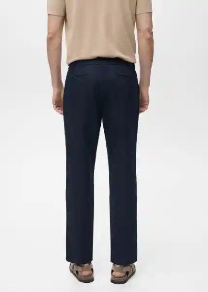 Pantalón Romelino Navy Talla 42 Hombre Mango