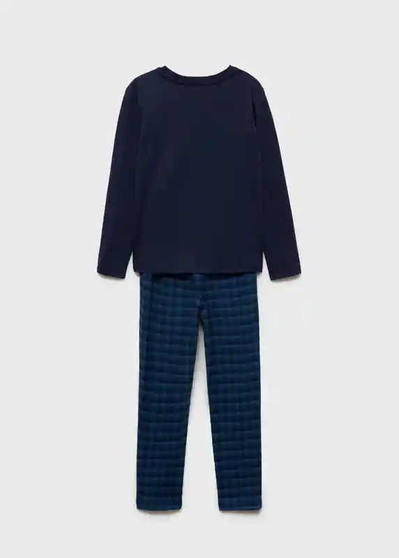 Pijama Pack Cold Azul Talla 08 Pijamas Mango