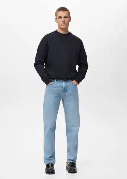 Buzo Sudadera Nola Navy Talla L Hombre Mango