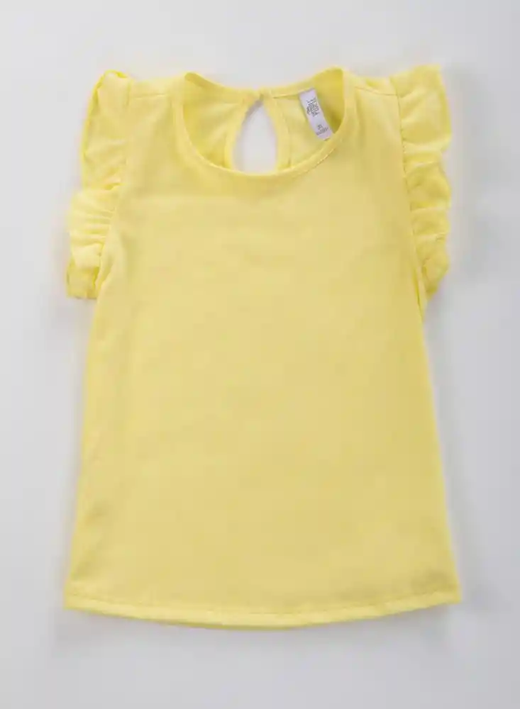 Blusa Manga Corta 12/18 Meses Amarillo Ref: 69008 People