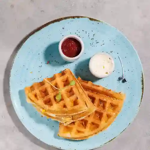 Waffle de Queso y Pavo