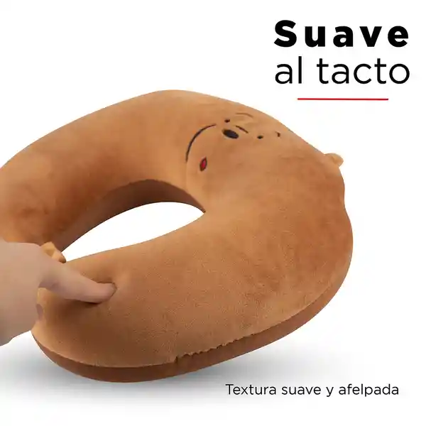 Miniso Almohada De Viaje Ajustable Pardo Osos Escandalosos Mediano Café