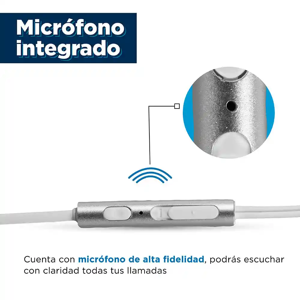 Miniso Audífonos Con Cable y Micrófono Tipo C Blanco