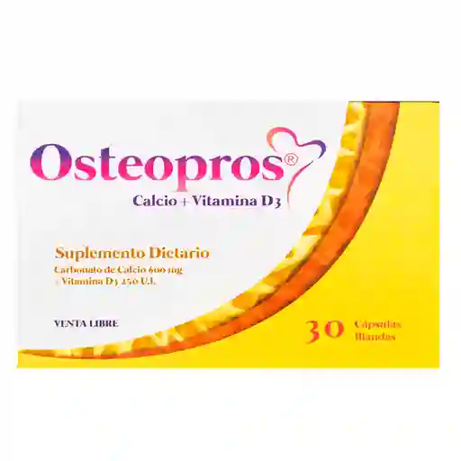 Osteopros Suplemento Dietario Calcio + Vitamina D3