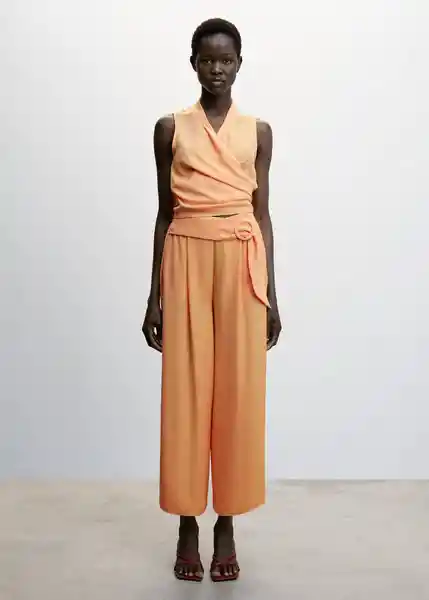 Blusa Purpu-H Mandarina Talla S Mujer Mango
