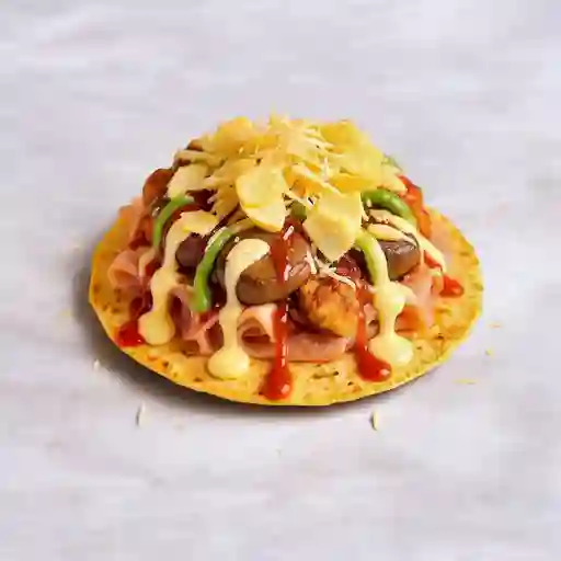 Arepa Chicharrón Ranchera