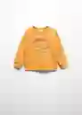 Sudadera Roar Mostaza Talla 72 Niños Mango