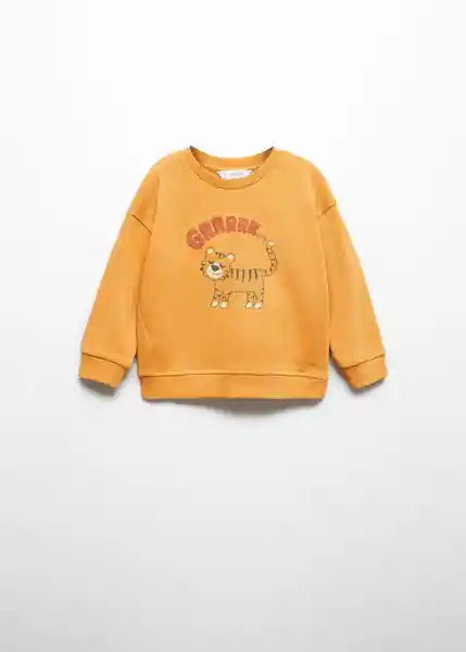 Sudadera Roar Mostaza Talla 72 Niños Mango