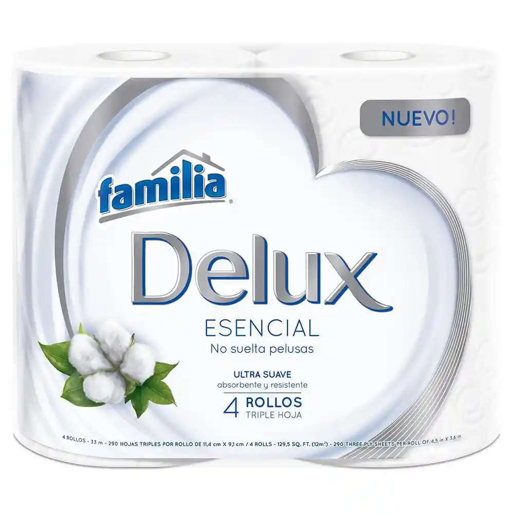 Familia Papel Higiénico Delux Triple Hoja